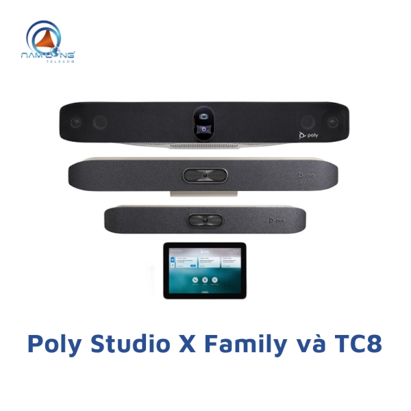 Poly Studio X Family & TC8 - Thiết Bị Họp Trực Tuyến, Hội Nghị Truyền Hình - Công Ty CP Viễn Thông Nam Long